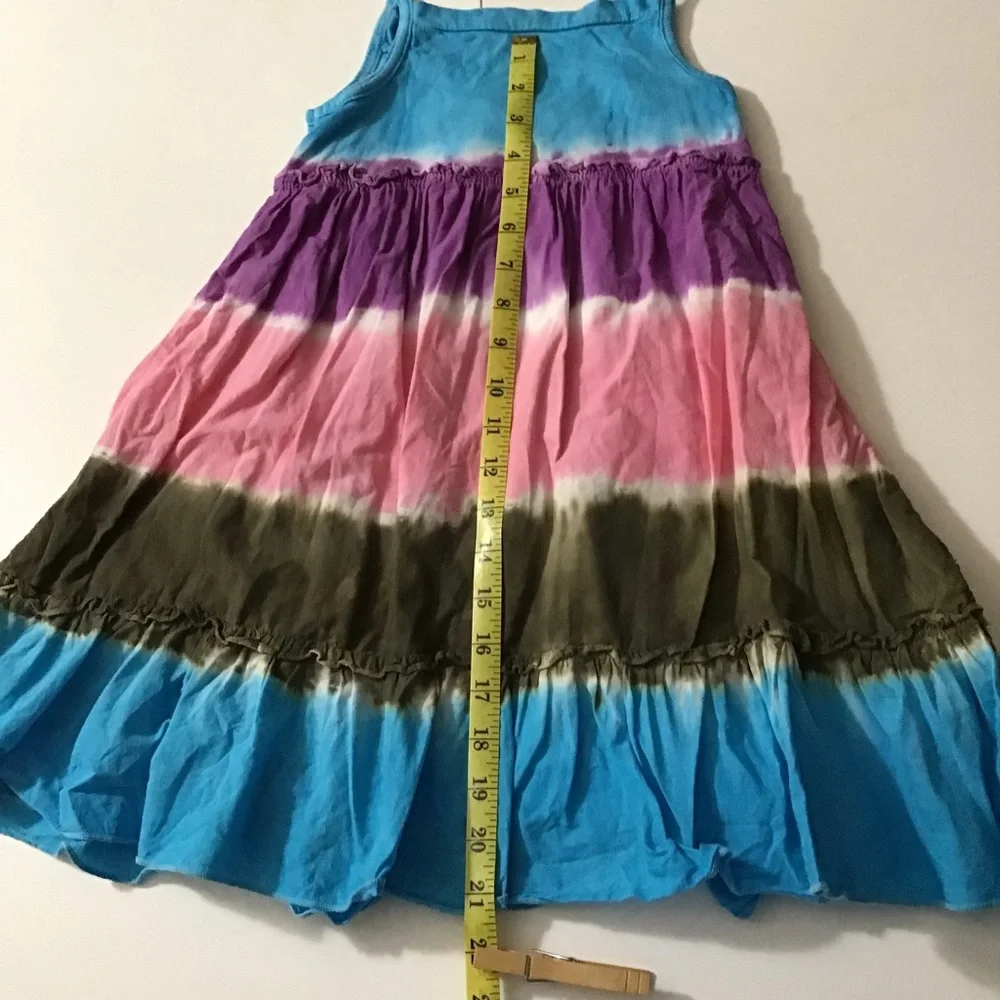 The Children's Place Dress Girls Sz 6 Blue Tie Dye Sleeveless Camisole Boho - Picture 11 of 11